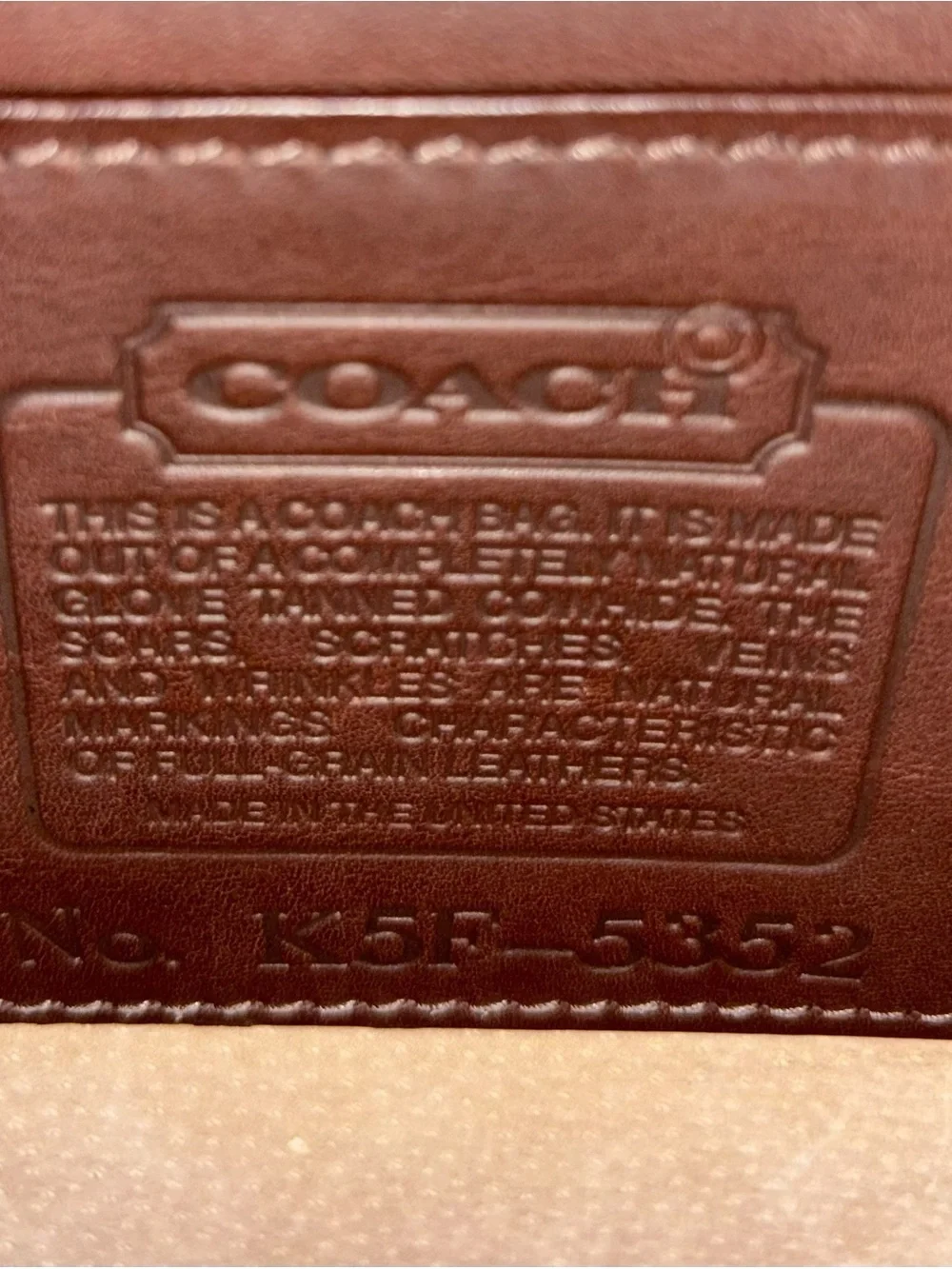Vintage Coach Courier Brief 5352 Mahogany Leather Briefcase